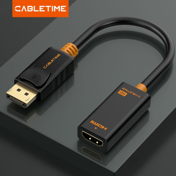 CABLETIME DP Male to HDMI Female 1080p 60Hz Converter Adapter