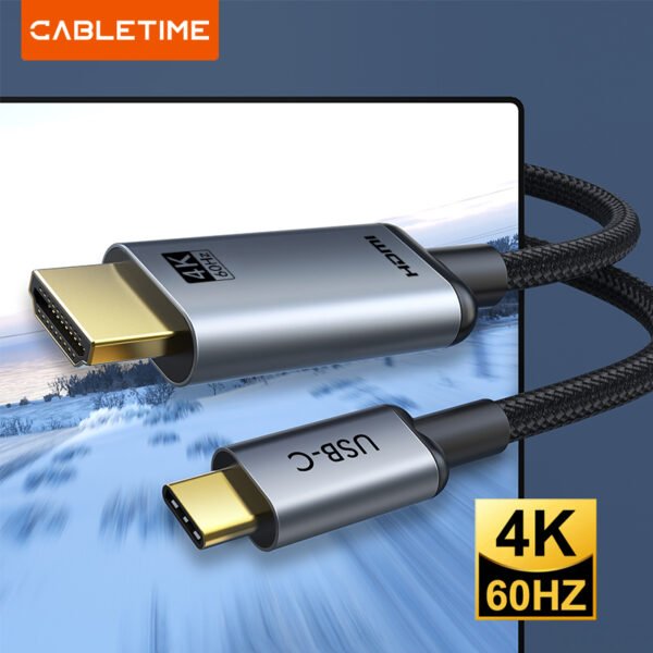 CABLETIME CC13K Premium USB Type C to HDMI 4K 60Hz Cable