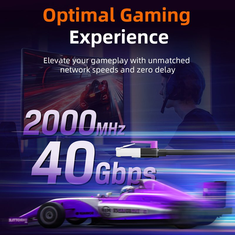 CABLETIME CN80 CAT8 Rj45 40Gbps Gigabit Ethernet Network UTP Cable (1M-20M) - Image 4